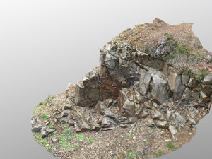 3d scanned cliff face f 3D मॉडल