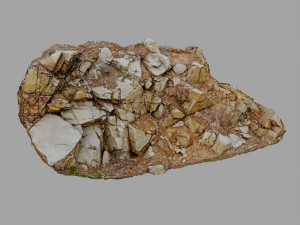 3d scanned cliff face g 3D-Modell
