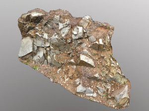 3d scanned cliff face g 3D-Modell