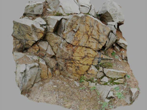 3d scanned cliff face h 3D Model
