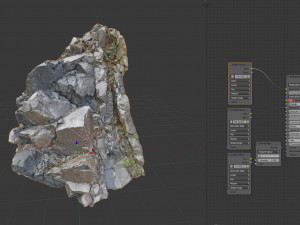 3d scanned cliff face i 3D मॉडल