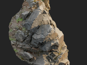 3d scanned cliff face i 3D मॉडल
