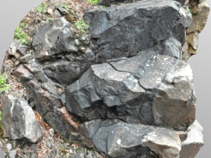 3d scanned cliff face i 3D मॉडल