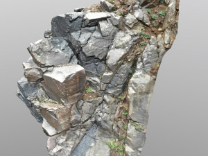 3d scanned cliff face i 3D मॉडल