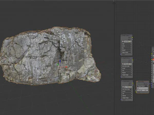 3d scanned cliff face j 3D Model