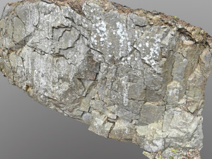 3d scanned cliff face j 3D Model
