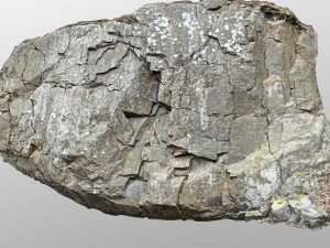 3d scanned cliff face j 3D Model