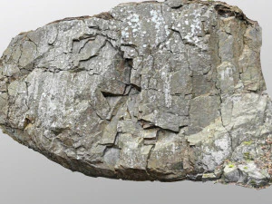 3d scanned cliff face j 3D Model