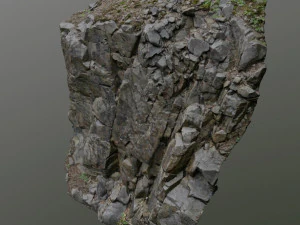 3d scanned cliff face k 3D Model