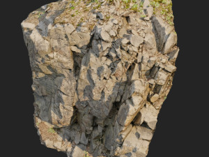 3d scanned cliff face k 3D Model