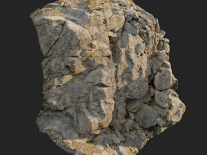 3d scanned cliff face k 3D Model