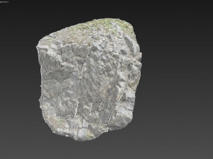 3d scanned cliff face k 3D Model