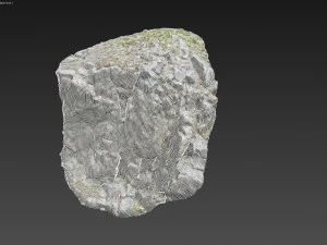 3d scanned cliff face k 3D Model