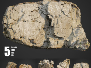 cliff face pack b bundle 3D मॉडल