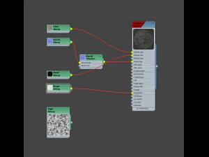 岩を束ねる 3Dモデル