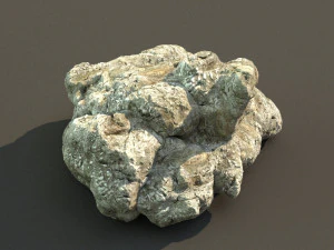 岩を束ねる 3Dモデル