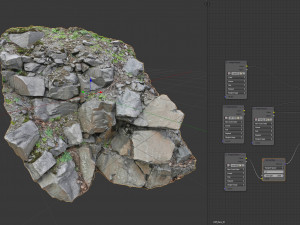 3d scanned cliff face m 3Dモデル
