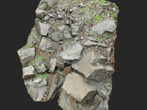 3d scanned cliff face m 3Dモデル