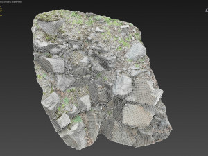 3d scanned cliff face m 3Dモデル