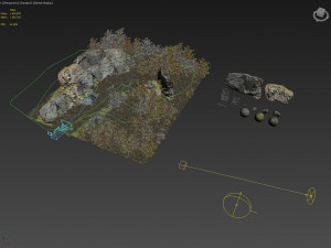 rocky forest scene a 3D 模型