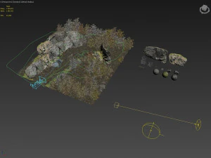 rocky forest scene a 3D Model