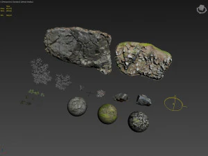 rocky forest scene a 3D Model