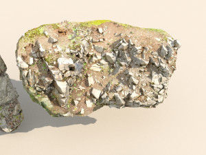 rocky forest scene a 3D 模型