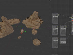 lowpoly sandstone kit bundle 3D Model