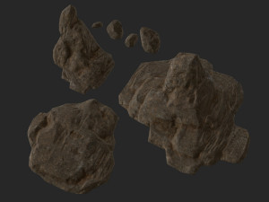 lowpoly sandstone kit bundle 3D Model