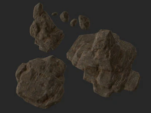 lowpoly sandstone kit bundle 3D Model