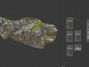 3d scanned cliff face n 3D Model