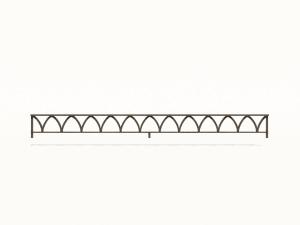 cast iron fence pack 3Dモデル