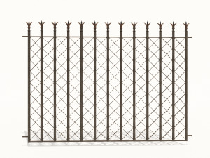cast iron fence pack 3Dモデル