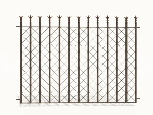 cast iron fence pack 3D Model