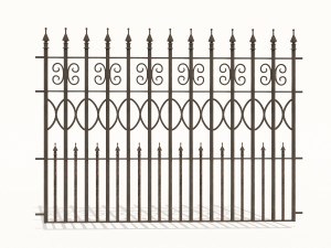 cast iron fence pack 3Dモデル