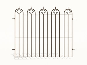 cast iron fence pack 3Dモデル