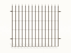 cast iron fence pack 3Dモデル