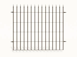 cast iron fence pack 3D Model