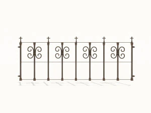 cast iron fence pack 3D Model