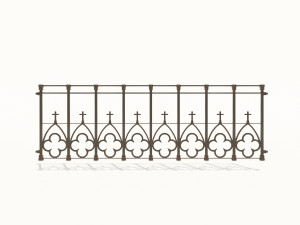 cast iron fence pack 3Dモデル
