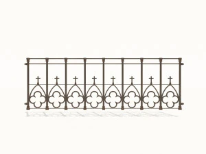 cast iron fence pack 3D Model