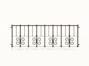 cast iron fence pack 3Dモデル