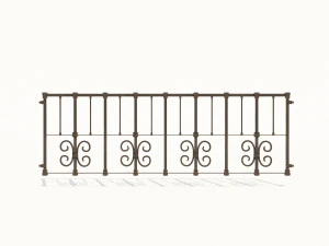cast iron fence pack 3D Model