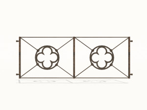 cast iron fence pack 3Dモデル