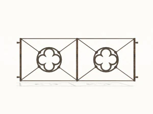 cast iron fence pack 3D Model