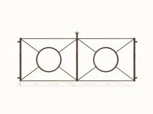 cast iron fence pack 3Dモデル