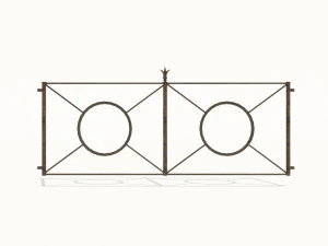 cast iron fence pack 3D Model
