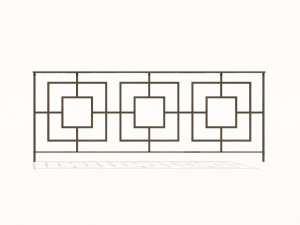 cast iron fence pack 3Dモデル