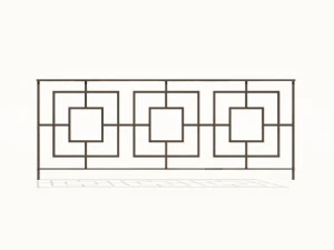 cast iron fence pack 3D Model