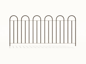 cast iron fence pack 3Dモデル
